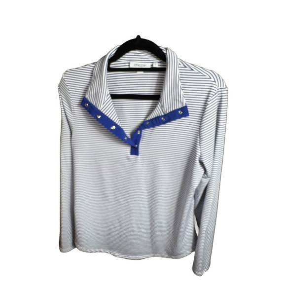 Chico Zenergy® UPF Snap-Front Mockneck Pullover Top - Picture 6 of 7